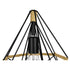 GloboStar® FLUTED 01421 Vintage Κρεμαστό Φωτιστικό Πλέγμα Μονόφωτο 1 x E27 IP20 Μαύρο Μέταλλο με Μπεζ Σχοινί Μ25 x Π25 x Y24cm - ledmania.gr
