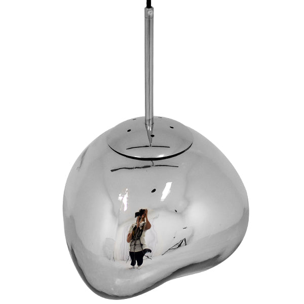 GLOBOSTAR® DIXAR 01460 Μοντέρνο Κρεμαστό Φωτιστικό Οροφής με Ντουί 1 x E27 AC 220-240V IP20 - Νίκελ Φιμέ - Μ28 x Π28 x Υ40cm - ledmania.gr