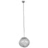 GLOBOSTAR® DIXAR 01464 Μοντέρνο Κρεμαστό Φωτιστικό Οροφής με Ντουί 1 x E27 AC 220-240V IP20 -Ασημί - Μ36 x Π36 x Υ45cm