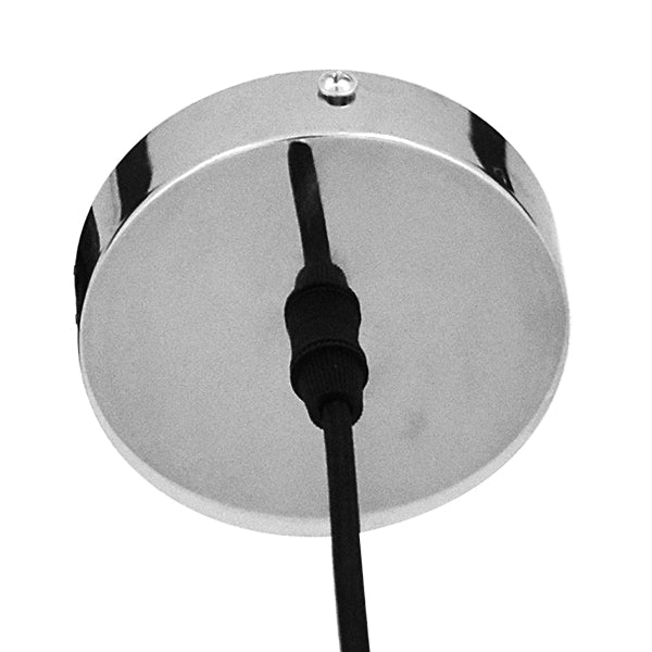 GLOBOSTAR® DIXAR 01464 Μοντέρνο Κρεμαστό Φωτιστικό Οροφής με Ντουί 1 x E27 AC 220-240V IP20 -Ασημί - Μ36 x Π36 x Υ45cm