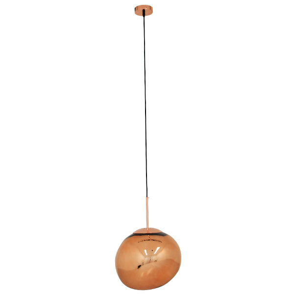 GLOBOSTAR® DIXAR 01465 Μοντέρνο Κρεμαστό Φωτιστικό Οροφής με Ντουί 1 x E27 AC 220-240V IP20 - Χάλκινο Φιμέ - Μ36 x Π36 x Υ45cm - ledmania.gr