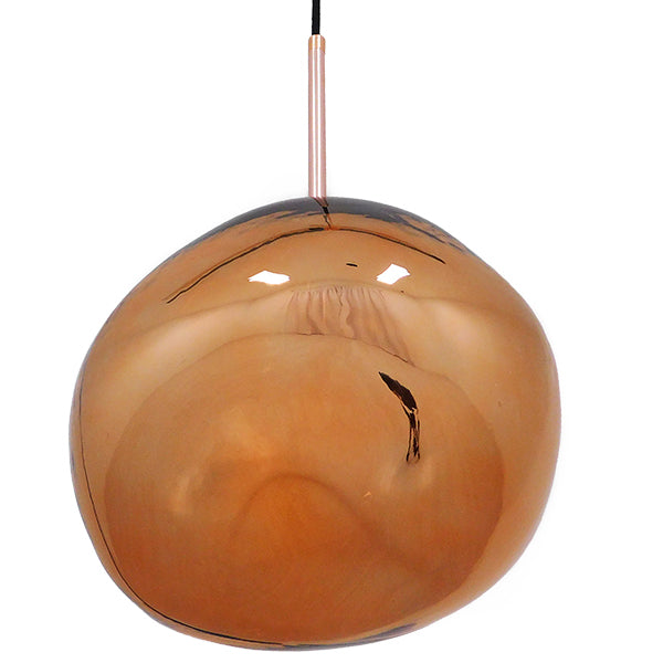 GLOBOSTAR® DIXAR 01465 Μοντέρνο Κρεμαστό Φωτιστικό Οροφής με Ντουί 1 x E27 AC 220-240V IP20 - Χάλκινο Φιμέ - Μ36 x Π36 x Υ45cm - ledmania.gr
