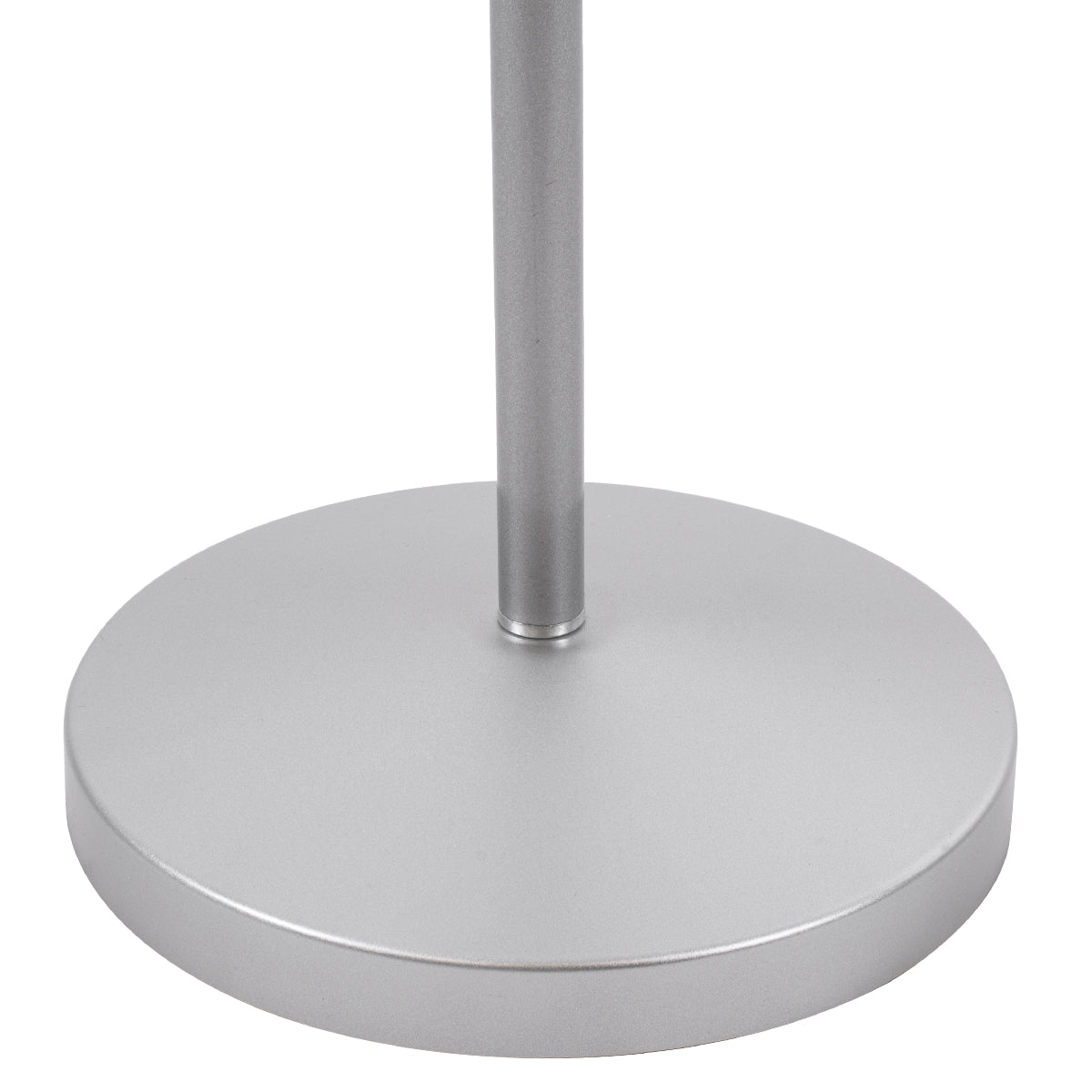 GLOBOSTAR® AUDREY 01469 Vintage Επιδαπέδιο Φωτιστικό με Ντουί 1 x E27 AC 220-240V IP20 - Ασημί - Μ15 x Π15 x Υ190cm - ledmania.gr