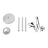 GLOBOSTAR® AUDREY 01469 Vintage Επιδαπέδιο Φωτιστικό με Ντουί 1 x E27 AC 220-240V IP20 - Ασημί - Μ15 x Π15 x Υ190cm - ledmania.gr