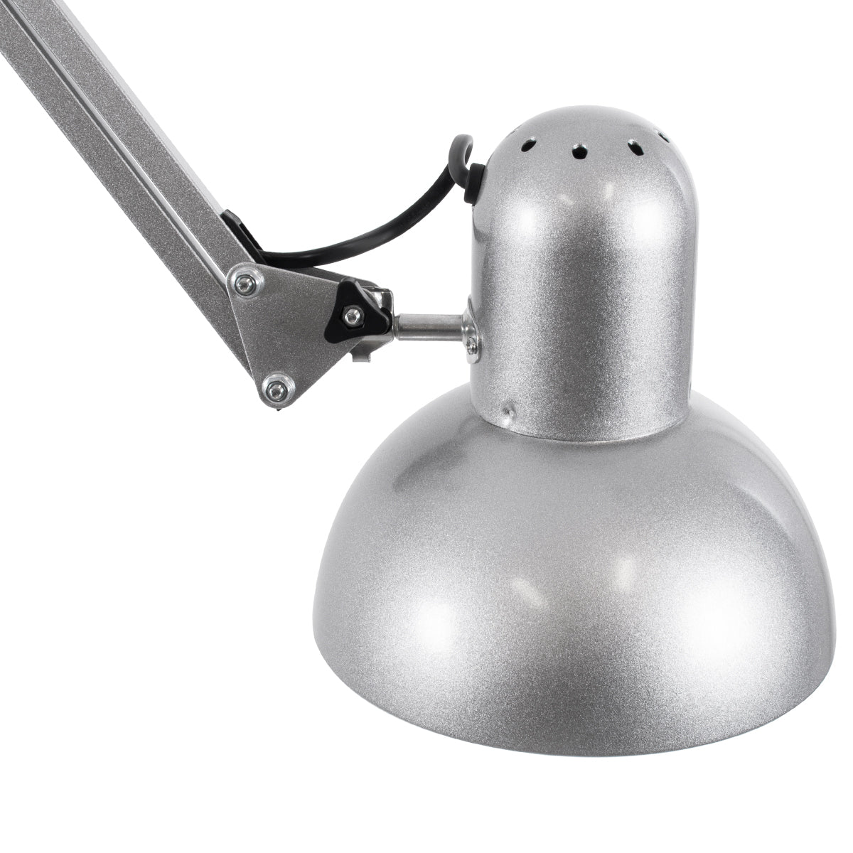 GLOBOSTAR® AUDREY 01469 Vintage Επιδαπέδιο Φωτιστικό με Ντουί 1 x E27 AC 220-240V IP20 - Ασημί - Μ15 x Π15 x Υ190cm - ledmania.gr