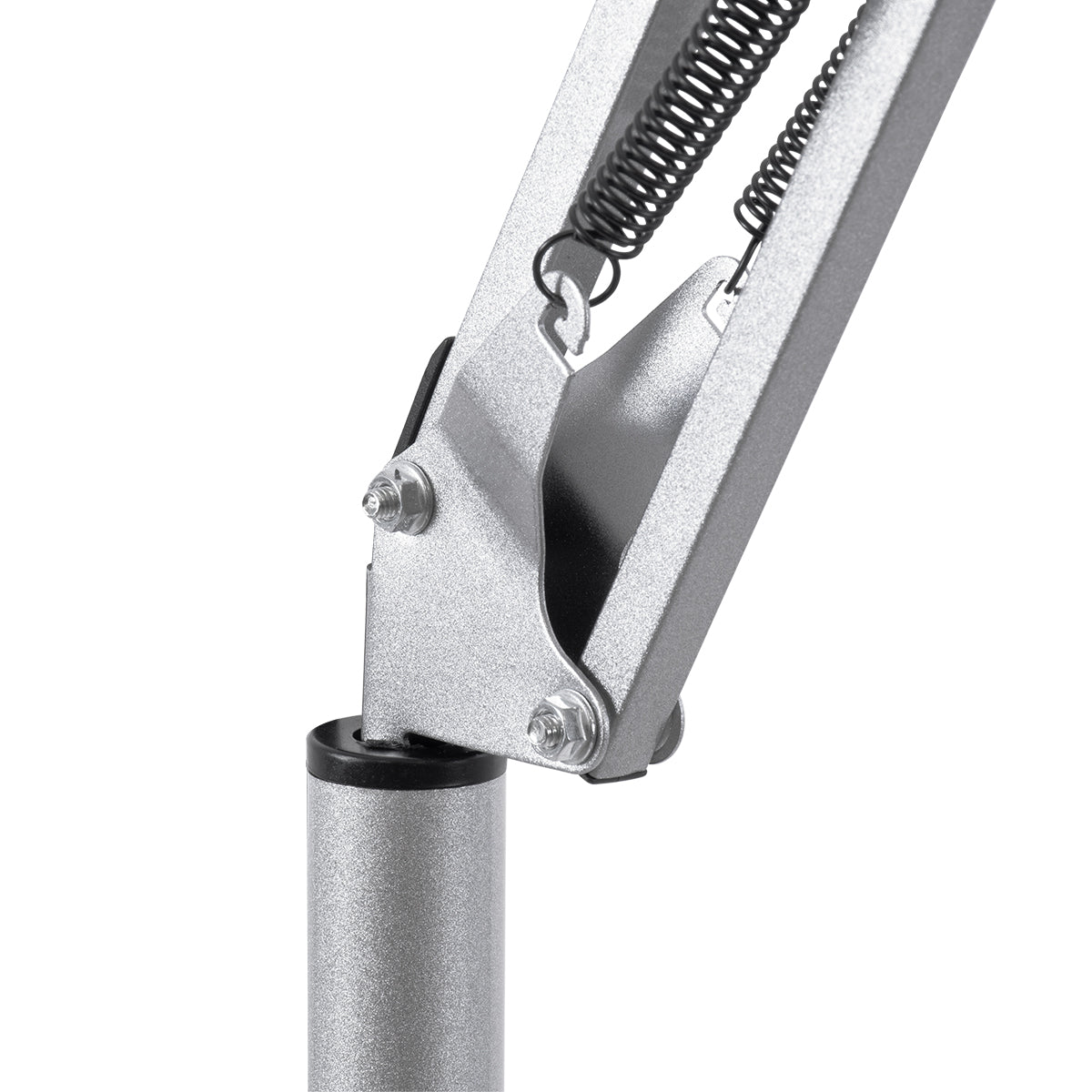 GLOBOSTAR® AUDREY 01469 Vintage Επιδαπέδιο Φωτιστικό με Ντουί 1 x E27 AC 220-240V IP20 - Ασημί - Μ15 x Π15 x Υ190cm - ledmania.gr