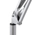 GLOBOSTAR® AUDREY 01469 Vintage Επιδαπέδιο Φωτιστικό με Ντουί 1 x E27 AC 220-240V IP20 - Ασημί - Μ15 x Π15 x Υ190cm - ledmania.gr