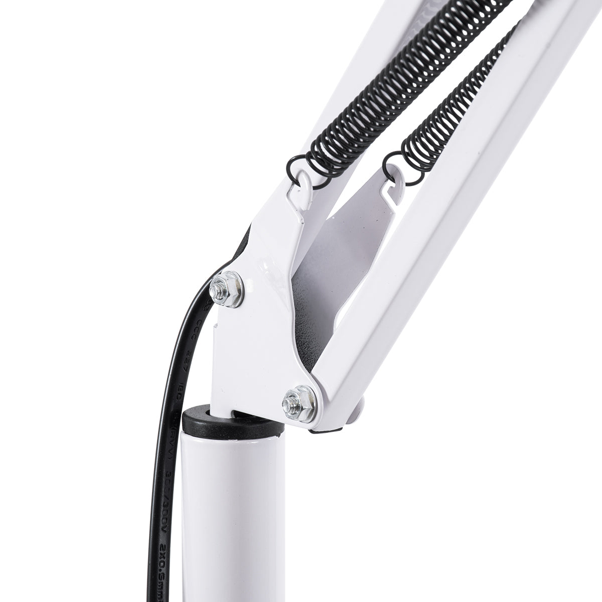 GLOBOSTAR® AUDREY 01471 Vintage Επιδαπέδιο Φωτιστικό με Ντουί 1 x E27 AC 220-240V IP20 - Λευκό - Μ15 x Π15 x Υ190cm - ledmania.gr