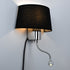 GLOBOSTAR® ELEGANT 01492 Μοντέρνο Φωτιστικό Τοίχου - Απλίκα Ξενοδοχείου Reading Light με Ντουί 1 x E27 LED 3W 360lm 36° AC 220-240V IP20 Θερμό Λευκό 2700K - Bridgelux COB Chip - Χρώμιο & Μαύρο - Μ26.5 x Π15 x Υ43cm - 2 Χρόνια Εγγύηση - ledmania.gr