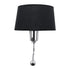 GLOBOSTAR® ELEGANT 01492 Μοντέρνο Φωτιστικό Τοίχου - Απλίκα Ξενοδοχείου Reading Light με Ντουί 1 x E27 LED 3W 360lm 36° AC 220-240V IP20 Θερμό Λευκό 2700K - Bridgelux COB Chip - Χρώμιο & Μαύρο - Μ26.5 x Π15 x Υ43cm - 2 Χρόνια Εγγύηση - ledmania.gr