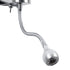 GLOBOSTAR® ELEGANT 01492 Μοντέρνο Φωτιστικό Τοίχου - Απλίκα Ξενοδοχείου Reading Light με Ντουί 1 x E27 LED 3W 360lm 36° AC 220-240V IP20 Θερμό Λευκό 2700K - Bridgelux COB Chip - Χρώμιο & Μαύρο - Μ26.5 x Π15 x Υ43cm - 2 Χρόνια Εγγύηση - ledmania.gr