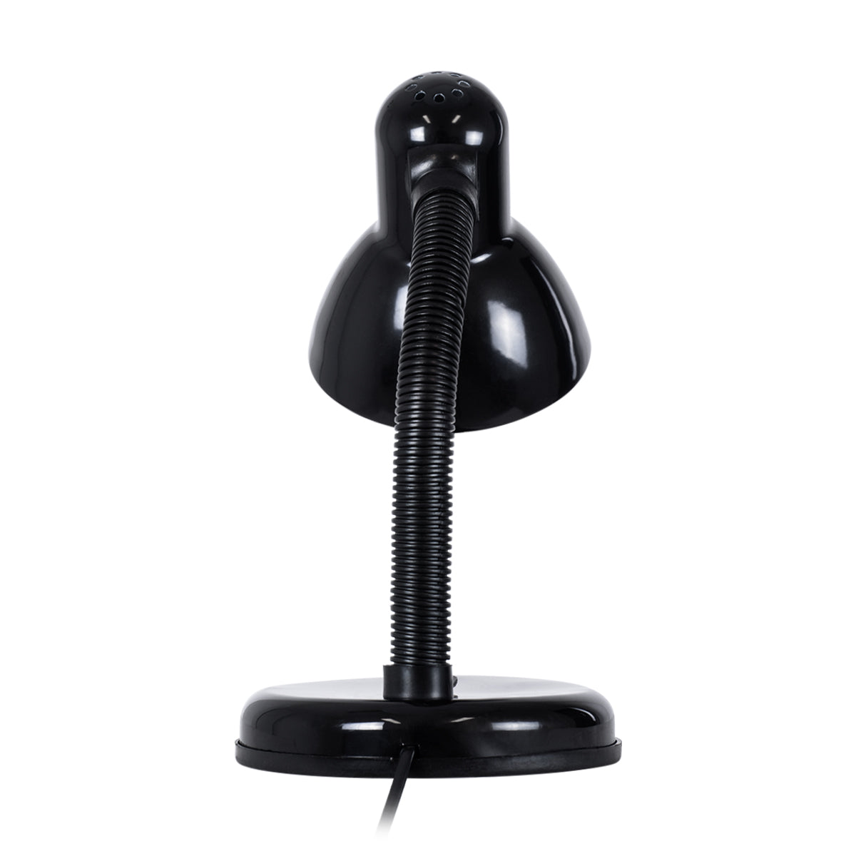 GLOBOSTAR® STUDENT 01530 Μοντέρνο Επιτραπέζιο Φωτιστικό Πορτατίφ με Ντουί 1 x E27 AC 220-240V IP20 - Μαύρο - Μ12 x Π12 x Υ32cm - ledmania.gr