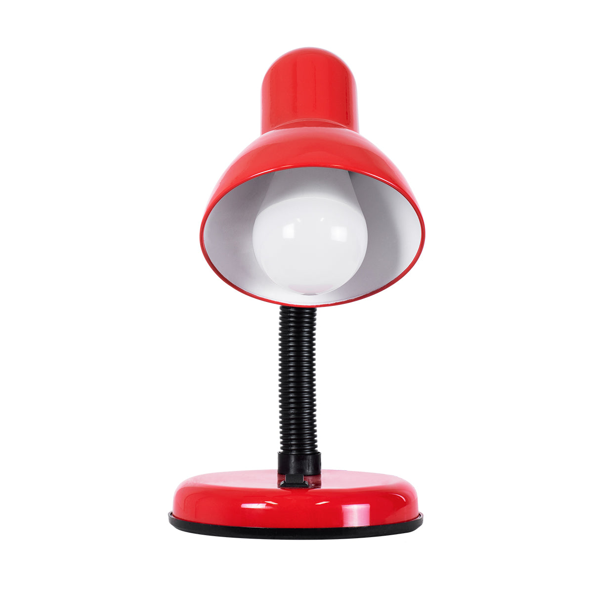 GLOBOSTAR® STUDENT 01535 Μοντέρνο Επιτραπέζιο Φωτιστικό Πορτατίφ με Ντουί 1 x E27 AC 220-240V IP20 - Κόκκινο - Μ12 x Π12 x Υ32cm - ledmania.gr