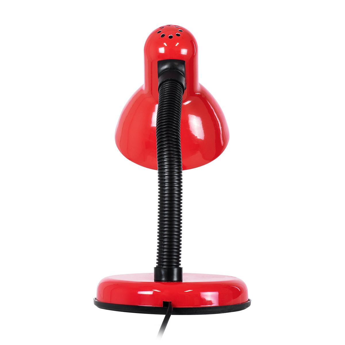 GLOBOSTAR® STUDENT 01535 Μοντέρνο Επιτραπέζιο Φωτιστικό Πορτατίφ με Ντουί 1 x E27 AC 220-240V IP20 - Κόκκινο - Μ12 x Π12 x Υ32cm - ledmania.gr