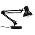 GLOBOSTAR® DESK 01538 Μοντέρνο Επιτραπέζιο Φωτιστικό Πορτατίφ με Ντουί 1 x E27 AC 220-240V IP20 - Μαύρο - Μ15 x Π15 x Υ67cm - ledmania.gr