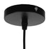 GLOBOSTAR® ACCADEMIA 01556 Μοντέρνο Κρεμαστό Φωτιστικό Οροφής με Ντουί 1 x E27 AC 220-240V IP20 - Μαύρο - Μ35 x Π35 x Υ25cm - ledmania.gr