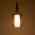 GLOBOSTAR® LILY 01559 Vintage Κρεμαστό Φωτιστικό Οροφής με Ντουί 1 x E27 AC 220-240V IP20 - Μαύρο & Λευκό - Μ25 x Π25 x Υ61cm