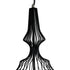 GLOBOSTAR® LILY 01559 Vintage Κρεμαστό Φωτιστικό Οροφής με Ντουί 1 x E27 AC 220-240V IP20 - Μαύρο & Λευκό - Μ25 x Π25 x Υ61cm