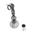 GLOBOSTAR® LILY 01560 Vintage Κρεμαστό Φωτιστικό Οροφής με Ντουί 1 x E27 AC 220-240V IP20 - Μαύρο & Λευκό - Μ25 x Π25 x Υ67cm - ledmania.gr