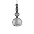 GLOBOSTAR® LILY 01560 Vintage Κρεμαστό Φωτιστικό Οροφής με Ντουί 1 x E27 AC 220-240V IP20 - Μαύρο & Λευκό - Μ25 x Π25 x Υ67cm - ledmania.gr