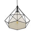 GLOBOSTAR® KAIRI 01618 Μοντέρνο Κρεμαστό Φωτιστικό Οροφής με Ντουί 1 x E27 AC 220-240V IP20 - Μαύρο & Λευκό - Μ38 x Π38 x Υ39cm - ledmania.gr