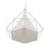 GLOBOSTAR® KAIRI 01619 Μοντέρνο Κρεμαστό Φωτιστικό Οροφής με Ντουί 1 x E27 AC 220-240V IP20 - Λευκό - Μ38 x Π38 x Υ39cm - ledmania.gr