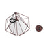 GLOBOSTAR® KAIRI 01623 Μοντέρνο Κρεμαστό Φωτιστικό Οροφής με Ντουί 1 x E27 AC 220-240V IP20 - Χάλκινο & Λευκό - Μ38 x Π38 x Y38cm - ledmania.gr