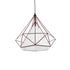GLOBOSTAR® KAIRI 01623 Μοντέρνο Κρεμαστό Φωτιστικό Οροφής με Ντουί 1 x E27 AC 220-240V IP20 - Χάλκινο & Λευκό - Μ38 x Π38 x Y38cm - ledmania.gr
