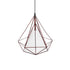 GLOBOSTAR® KAIRI 01623 Μοντέρνο Κρεμαστό Φωτιστικό Οροφής με Ντουί 1 x E27 AC 220-240V IP20 - Χάλκινο & Λευκό - Μ38 x Π38 x Y38cm - ledmania.gr