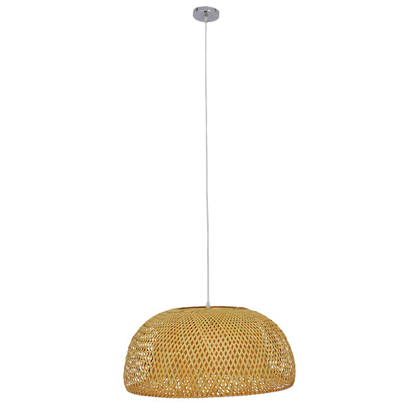 GLOBOSTAR® SAN TROPEZ 01627 Boho Κρεμαστό Φωτιστικό Οροφής με Ντουί 1 x E27 AC 220-240V IP20 - Μπεζ - Μ60 x Π60 x Υ29cm - ledmania.gr