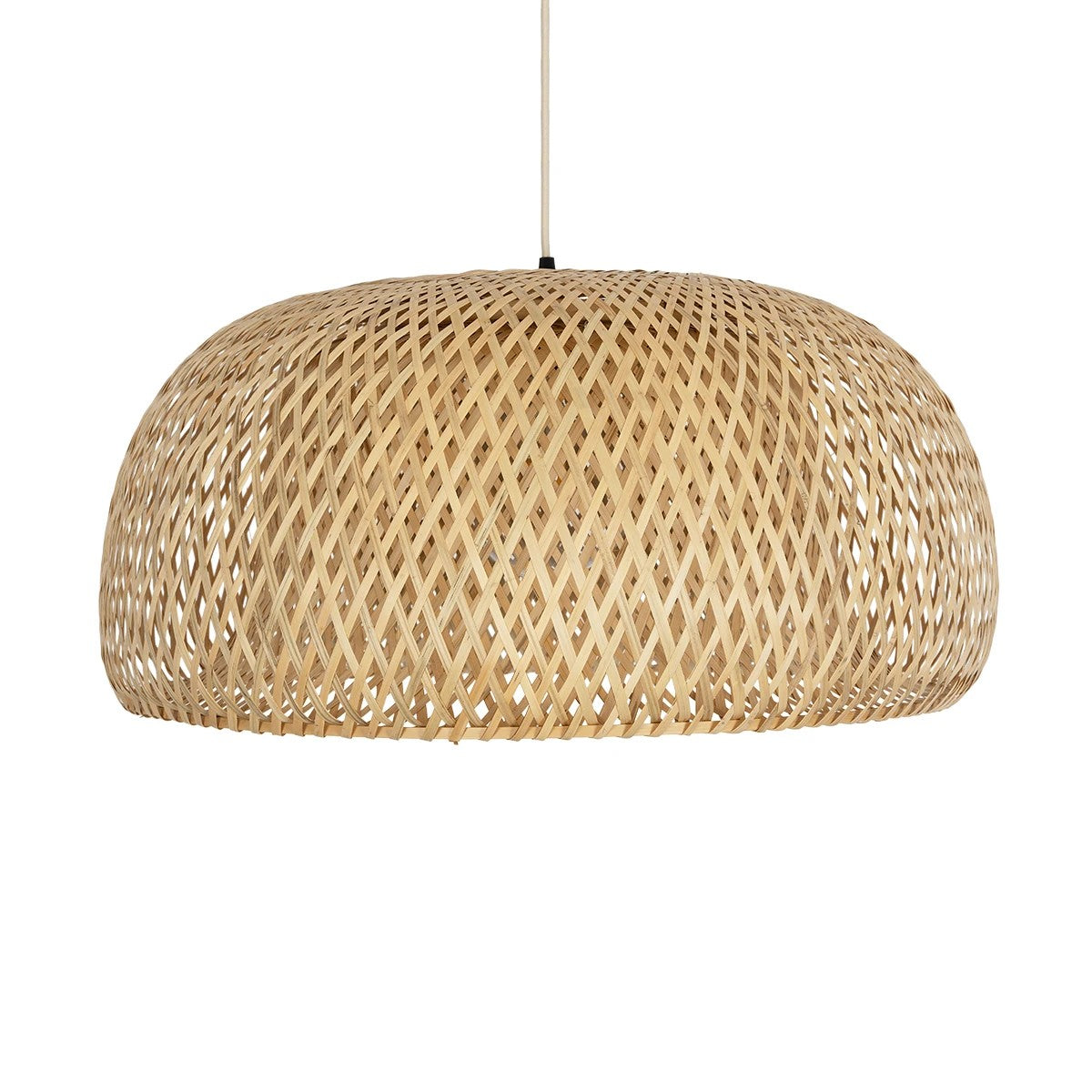 GLOBOSTAR® SAN TROPEZ 01627 Boho Κρεμαστό Φωτιστικό Οροφής με Ντουί 1 x E27 AC 220-240V IP20 - Μπεζ - Μ60 x Π60 x Υ29cm