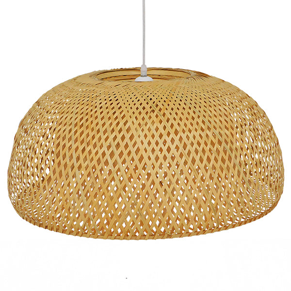 GLOBOSTAR® SAN TROPEZ 01627 Boho Κρεμαστό Φωτιστικό Οροφής με Ντουί 1 x E27 AC 220-240V IP20 - Μπεζ - Μ60 x Π60 x Υ29cm - ledmania.gr