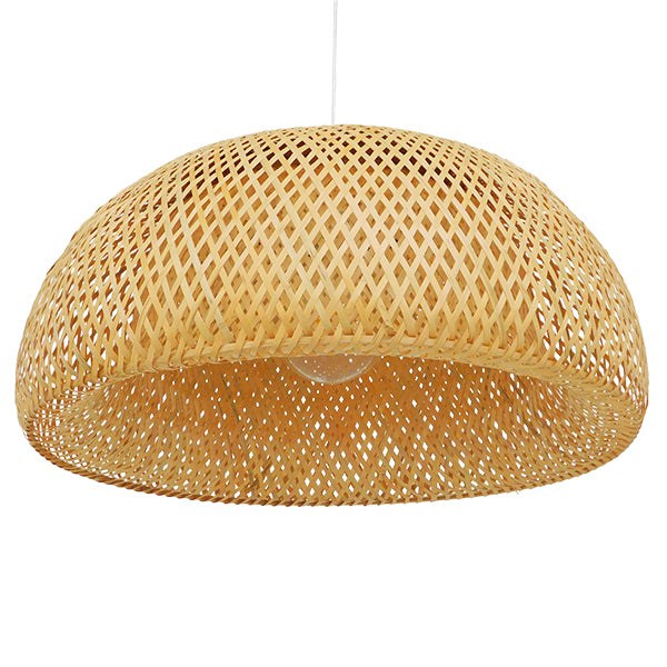 GLOBOSTAR® SAN TROPEZ 01627 Boho Κρεμαστό Φωτιστικό Οροφής με Ντουί 1 x E27 AC 220-240V IP20 - Μπεζ - Μ60 x Π60 x Υ29cm - ledmania.gr