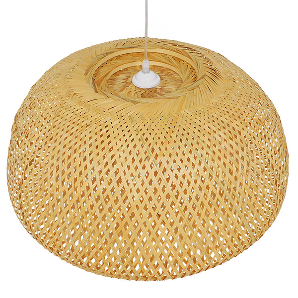 GLOBOSTAR® SAN TROPEZ 01627 Boho Κρεμαστό Φωτιστικό Οροφής με Ντουί 1 x E27 AC 220-240V IP20 - Μπεζ - Μ60 x Π60 x Υ29cm - ledmania.gr