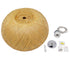 GLOBOSTAR® SAN TROPEZ 01627 Boho Κρεμαστό Φωτιστικό Οροφής με Ντουί 1 x E27 AC 220-240V IP20 - Μπεζ - Μ60 x Π60 x Υ29cm - ledmania.gr