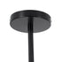 GLOBOSTAR® SENTINEL 01636 Μοντέρνο Φωτιστικό Οροφής με Ντουί 10 x E27 AC 220-240V IP20 - Μαύρο & Διάφανο - Μ105 x Π80 x Υ90cm