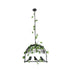 GLOBOSTAR® NEST 01640 Vintage Κρεμαστό Φωτιστικό Οροφής με Ντουί 1 x E27 AC 220-240V IP20 - Μαύρο & Πράσινο - Μ48 x Π38 x Υ40cm - ledmania.gr