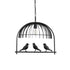 GLOBOSTAR® NEST 01640 Vintage Κρεμαστό Φωτιστικό Οροφής με Ντουί 1 x E27 AC 220-240V IP20 - Μαύρο & Πράσινο - Μ48 x Π38 x Υ40cm - ledmania.gr