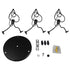 GLOBOSTAR® FIGURE 10001655 Παιδικό Κρεμαστό Φωτιστικό Οροφής με Ντουί 3 x E27 AC 220-240V IP20 - Μαύρο - Μ45 x Π45 x Υ40cm