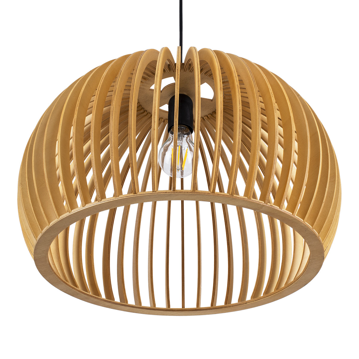 GLOBOSTAR® SCANDINAVIA 01699 Boho Κρεμαστό Φωτιστικό Οροφής με Ντουί 1 x E27 AC 220-240V IP20 - Μπεζ - Μ44 x Π44 x Υ28cm
