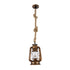 GLOBOSTAR® BARBAROSSA 01706 Vintage Κρεμαστό Φωτιστικό Οροφής με Ντουί 1 x E27 AC 220-240V IP20 - Χάλκινο Εφέ Σκουριάς - Μ18 x Π18 x Υ28cm