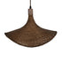 GLOBOSTAR® CUBA 01718 Boho Κρεμαστό Φωτιστικό Οροφής με Ντουί 1 x E27 AC 220-240V IP20 - Καφέ - Μ43 x Π40 x Y28cm