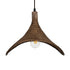 GLOBOSTAR® CUBA 01718 Boho Κρεμαστό Φωτιστικό Οροφής με Ντουί 1 x E27 AC 220-240V IP20 - Καφέ - Μ43 x Π40 x Y28cm