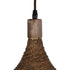GLOBOSTAR® CUBA 01718 Boho Κρεμαστό Φωτιστικό Οροφής με Ντουί 1 x E27 AC 220-240V IP20 - Καφέ - Μ43 x Π40 x Y28cm