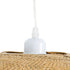 GloboStar® CARIBBEAN 01723 Boho Κρεμαστό Φωτιστικό Ανάρτηση Μονόφωτο 1 x E27 IP20 Μπεζ Ξύλο - Μ45 x Π45 x Υ24cm - ledmania.gr
