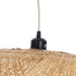 GloboStar® CARIBBEAN 01724 Boho Κρεμαστό Φωτιστικό Ανάρτηση Μονόφωτο 1 x E27 IP20 Μπεζ Ξύλο - Μ60 x Π60 x Υ38cm - ledmania.gr