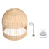 GLOBOSTAR® LUCIA 01726 Boho Κρεμαστό Φωτιστικό Οροφής με Ντουί 1 x E27 AC 220-240V IP20 - Μπεζ - Μ60 x Π60 x Y60cm - ledmania.gr