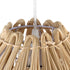 GloboStar® ARCHIPELAGO 01747 Boho Κρεμαστό Φωτιστικό Καμπάνα Μονόφωτο 1 x E27 IP20 Μπεζ Raffia - Μ30 x Π30 x Υ63cm - ledmania.gr