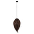 GloboStar® ARCHIPELAGO 01748 Boho Κρεμαστό Φωτιστικό Πλέγμα Μονόφωτο 1 x E27 IP20 Καφέ Ξύλο - Μ30 x Π30 x Υ63cm - ledmania.gr