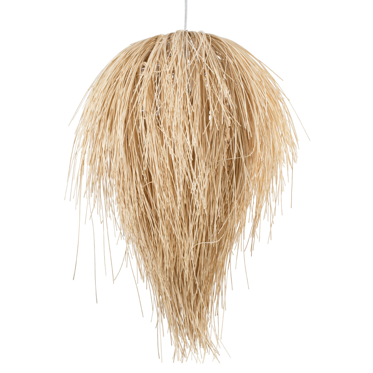GLOBOSTAR® ARCHIPELAGO 01749 Boho Κρεμαστό Φωτιστικό Οροφής με Ντουί 1 x E27 AC 220-240V IP20 - Μπεζ - Μ40 x Π40 x Υ63cm - ledmania.gr